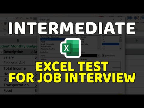 Video: Hvad er der på en mellemliggende Excel-test?