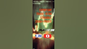 live trading 2500₹ + profit|| expiry day||short straddle strategy