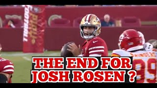 Josh Rosen&#39;s terrible interception vs the Chiefs (preseason 2021). Is this the end for him?