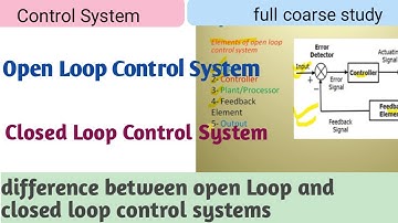 Open Loop and closed loop control systems | advantage of closed loop control system | manish talk