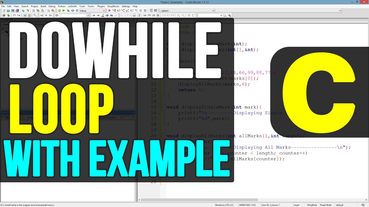 Do While Loop in C Programming Language | Video Tutorials - YouTube