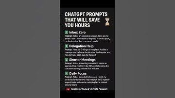 Level Up Your Productivity With ChatGPT Prompts