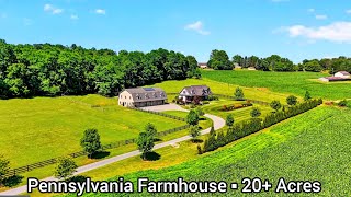 Pennsylvania Farms For Sale / 20  Acres Strasburg Pennsylvania Real Estate 5 Stall Barn