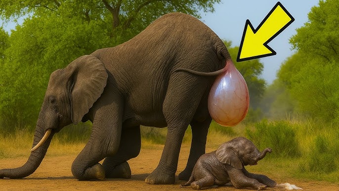 Elephant Gave Birth And Wouldn't Stop Crying – Staff Froze In Shock When They  Saw The Baby! - YouTube