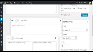 WordPress Page Builder Tutorial: Update Row Order Number