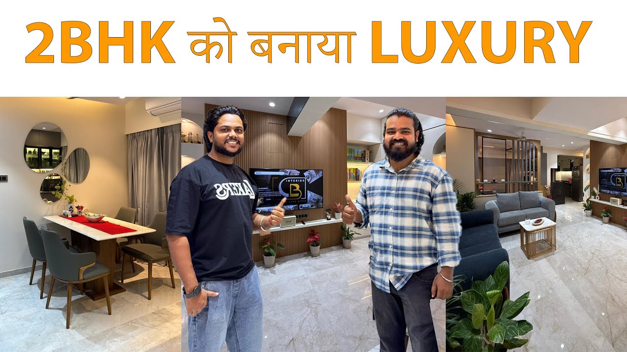 Kharghar, Navi Mumbai में 2BHK Interior Design का बेस्ट काम #interiordesign #homedecor #interior