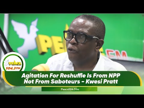 Agitation For Reshuffle Is From NPP Not From Saboteurs - Kwesi Pratt