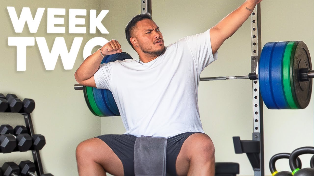 Guess How Much I Benched After a Year Off | Pre-Season Week 2