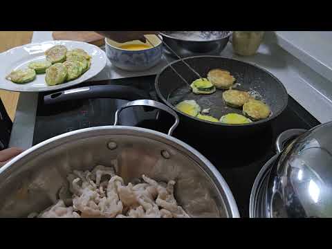 💏점심먹자 🍚호박전과. 계란말이 간단하게 tobayo🥘good 👍 ♥️