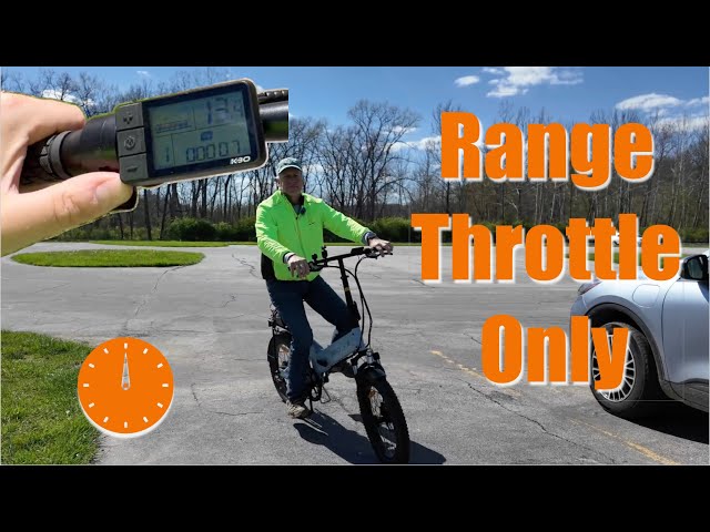 Follow Up: Range Testing The KBO K2 Throttle Only.  Will It Go 25 Miles? class=