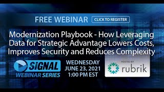 Upcoming SIGNAL Media Webinar - Modernization Playbook