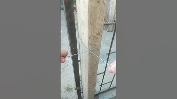 Really practical woodworking tips and tricks. How to securely tie a wooden beam with wire #shorts
