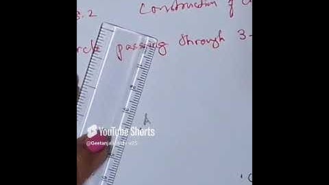 Circle passing through 3 non-collinear points..