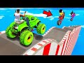 SHINCHAN AND FRANKLIN TRIED THE IMPOSSIBLE WOODEN SPIRAL MEGA RAMP PARKOUR CHALLENGE GTA 5