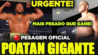 PESAGEM OFICIAL! 🚨 POATAN SURPREENDEU TODO MUNDO, DIEGO LOPES PELO CINTURÃO!? VEJA COMO FOI...