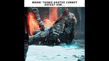 Magni really thought he can beat Kratos... 💀 [4K] | God of War #shorts