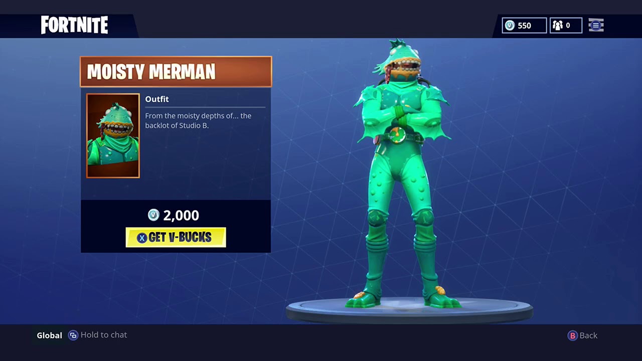New Moisty Merman Skin Fortnite Battle Royale Youtube - new moisty merman skin fortnite battle royale