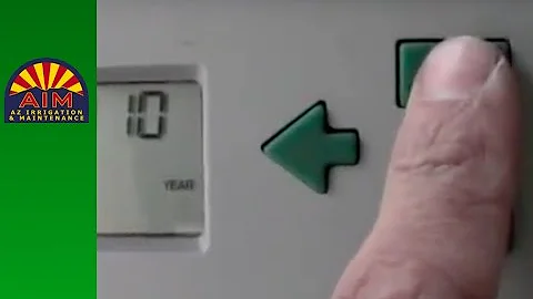 How to change date and time on Hunter controller