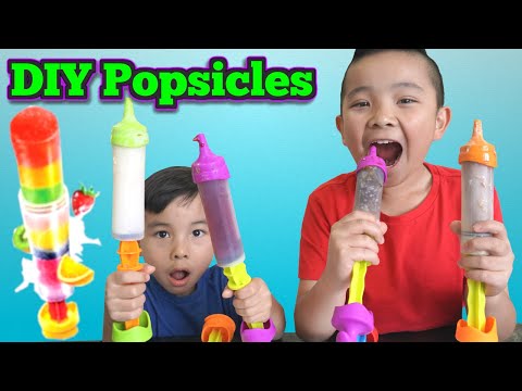 DIY Popsicles Ice Cream Fun with Calvin Kaison CKN