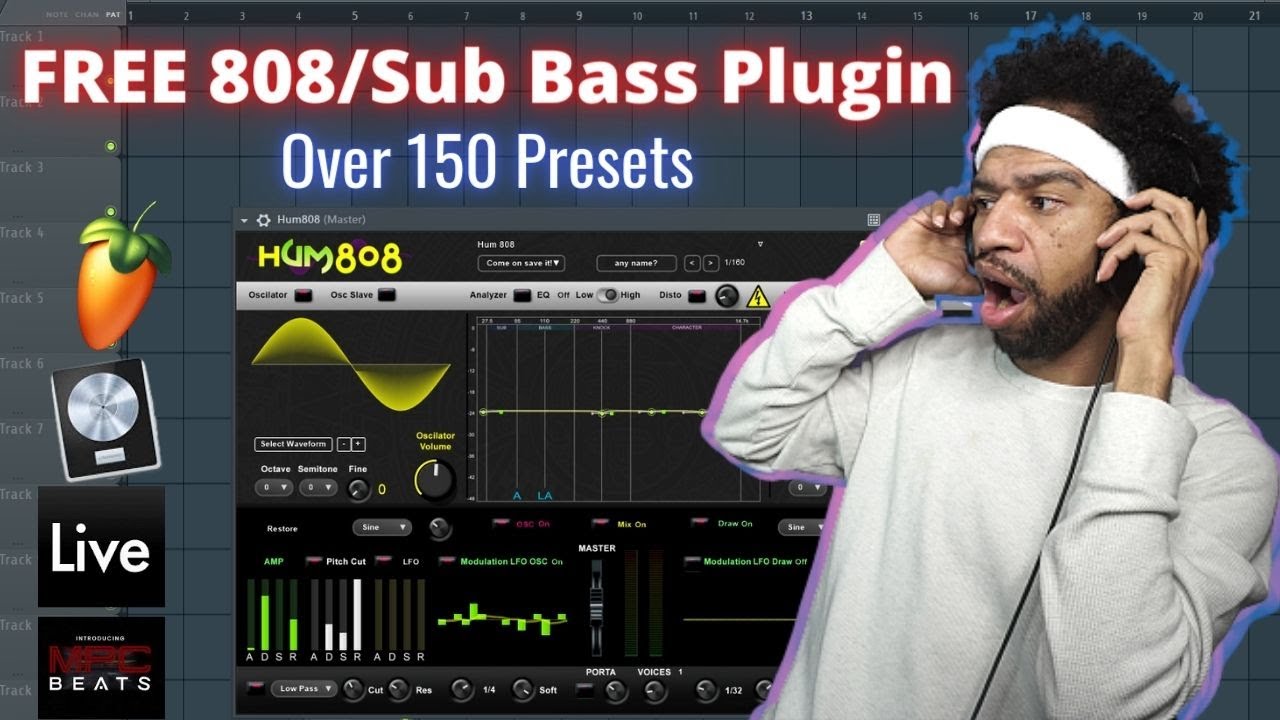 Hum808 FREE 808 Sub Bass VST Plugin By Callybeat Review And Demo YouTube