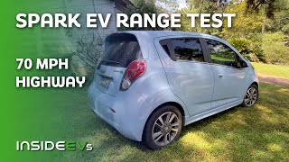 Chevrolet Spark EV 70mph Highway Range Test