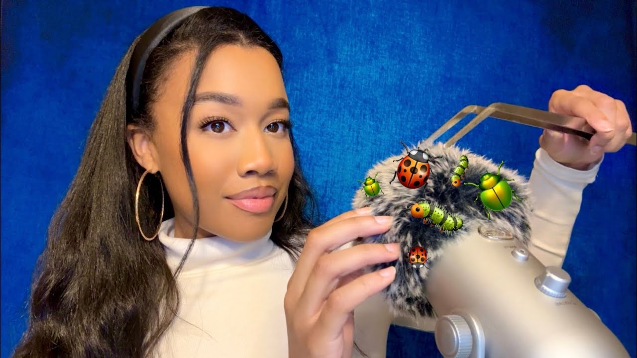 Junebug Asmr ASMR Bug Searching ๐๐ชฒ๐ฆ Mic Rubbing | Plucking Sounds - YouTube