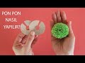 Karton ile Pon Pon Yapımı (Aparatsız)/ DIY-How to make a Pom Pom?