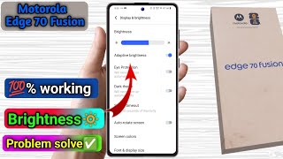 moto edge 70 fusion brightness problem,moto edge 70 fusion me auto brightness work nahi kar raha hai screenshot 3