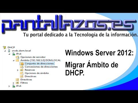 Windows Server 2012: Migrar Ámbito de DHCP.