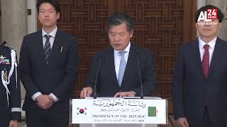 تصريح سفير كوريا الجنوبية يو كي جون عقب استقباله من قبل الرئيس الجزائري عبد المجيد تبون