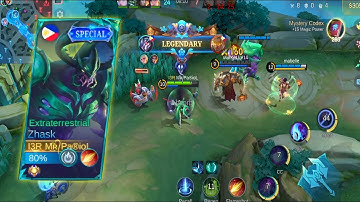 Zhask Best Build 2025 ❗9 Kills!!  build top 1 global Zhask ~ Mobile Legends 2025 (Ep.48)