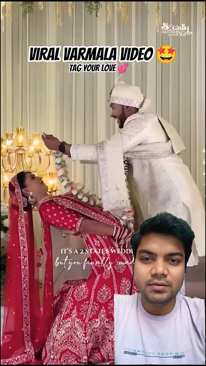 Viral Varmala Video🤩 #shorts #viralvideo #varmala #wedding #couple #couplegoal