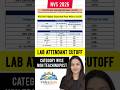KVS NVS 2026 LAB ATTENDANT CUTOFF l ALL CATEGORY l NON TEACHING POST #nvs #exam #kvs #cutoff