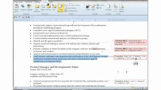 Showing or Hiding Formatting & Other Tracked Changes (Word 2010)