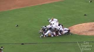 Cypress leads dog piles at Dodger Stadium
