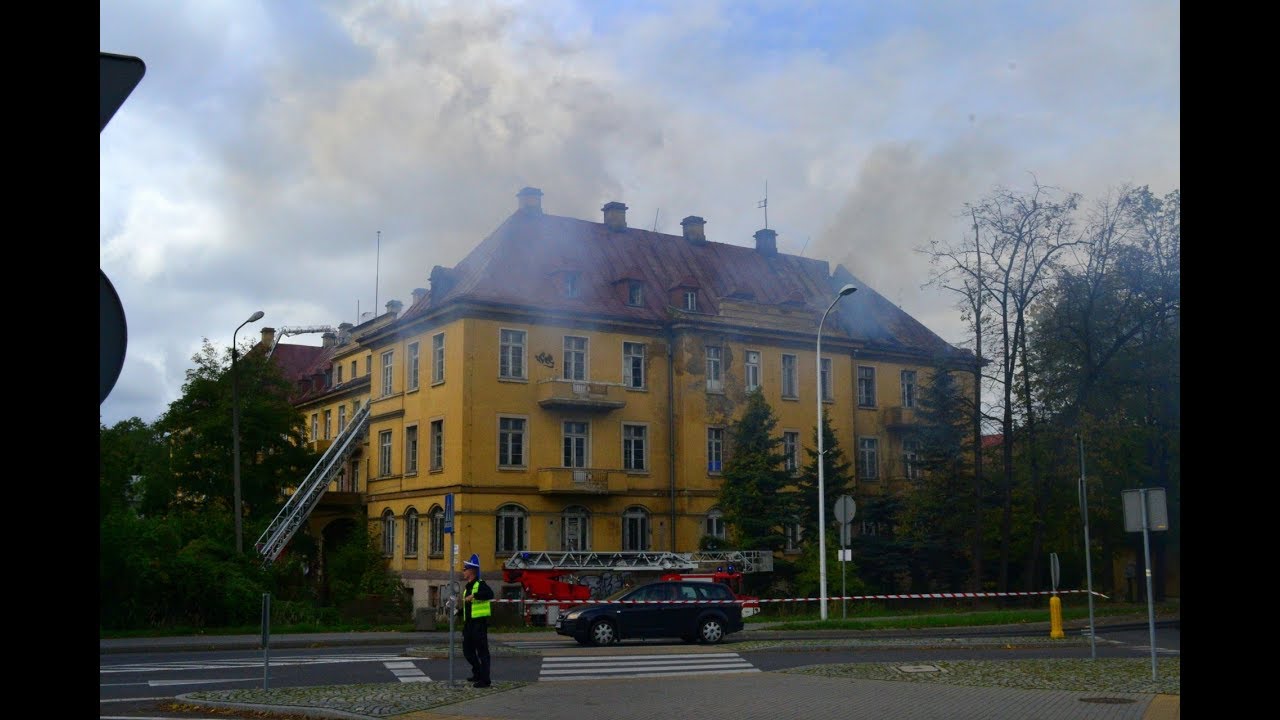 Świdnica, pożar dawnego szpitala