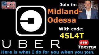 Uber Midland-Odessa promo code, Uber Midland-Odessa referral bonus, retroactive bonus and tips