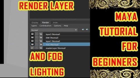 RENDER LAYER AND FOG IN MAYA | maya volume fog | maya fog| maya render