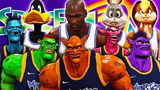 Recreating SPACE JAM THE MOVIE In NBA 2K21! MICHAEL JORDAN HALF COURT DUNK Vs Monstars!