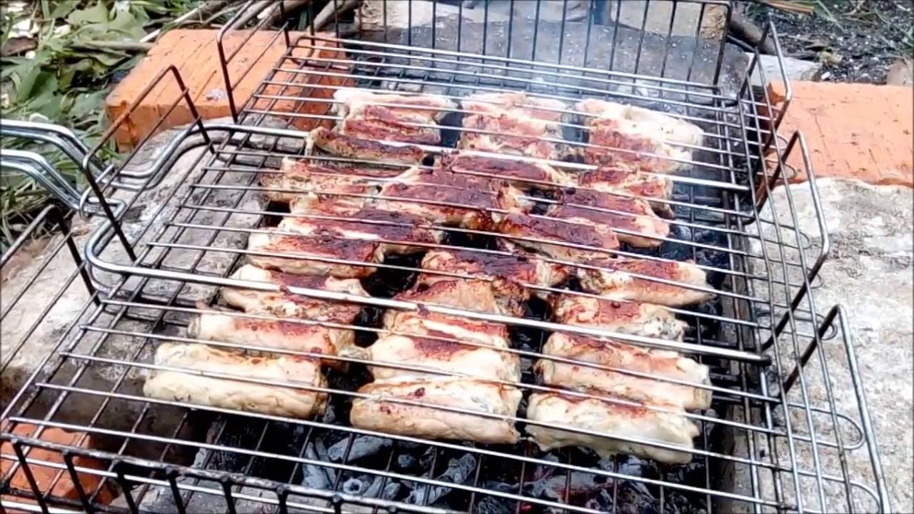 Мясные рулетики на костре!