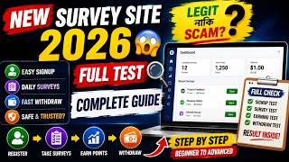 NEW Survey Site 2026 🔥 Easy Payment & Withdraw | Does It Actually Pay? Full Review