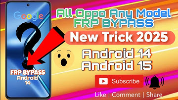 All Oppo Any Model  Frp Bypass bypass  |New Trick 2025 |Android 14 & Android 15 Working ✅💯