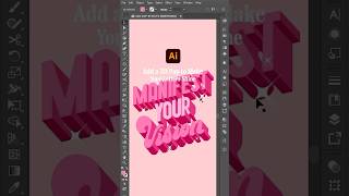 Add a 3D Pop to your Letters! Using #adobeillustrator #adobeillustratortutorial