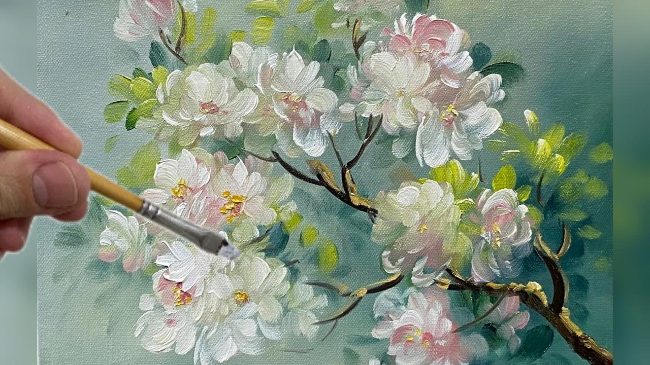 РИСОВАНИЕ ИЗЯЩНОЙ ЦВЕТОЧНОЙ ВЕТКИ / РЕАЛИСТИЧЕСКАЯ ЖИВОПИСЬ ШАГ ЗА ШАГОМ