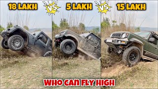 Jimny vs Thar vs Gypsy | Power to weight ration challenge in Offroad