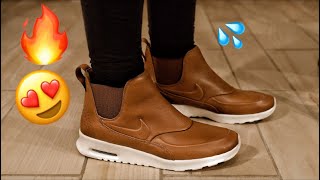 Nike Air Max Thea Mid 'Ale Brown' Unboxing and On-Foot Review - YouTube