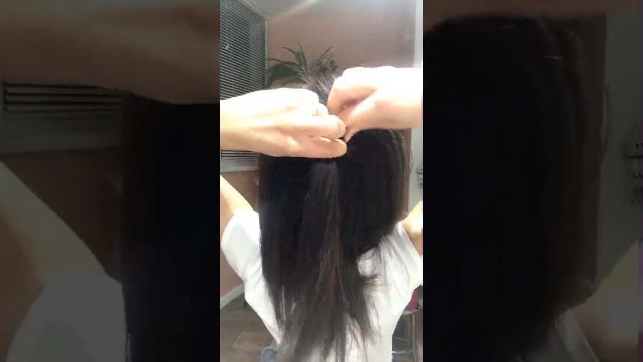 Как убрать отросшую челку