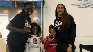 Cacy and Tristyn at the NCAA Viewing Party