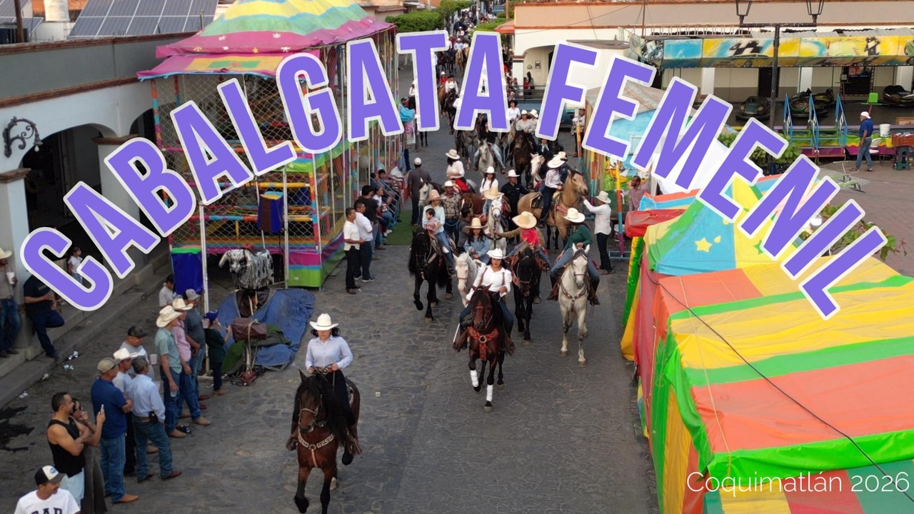 Cabalgata femenil Coquimatlán