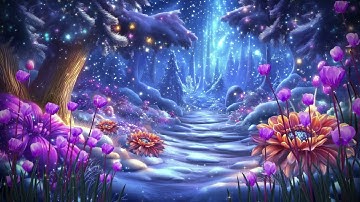 Quiet Night 💜 Soft Calming Sleep Music ★ Fall Asleep Fast